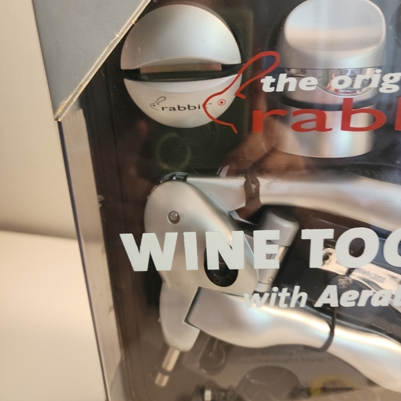 Metrokane The Original Rabbit Wine Tool Kit With Aerator, 6-Pc Tool Set. NEW - Picture 3 of 6